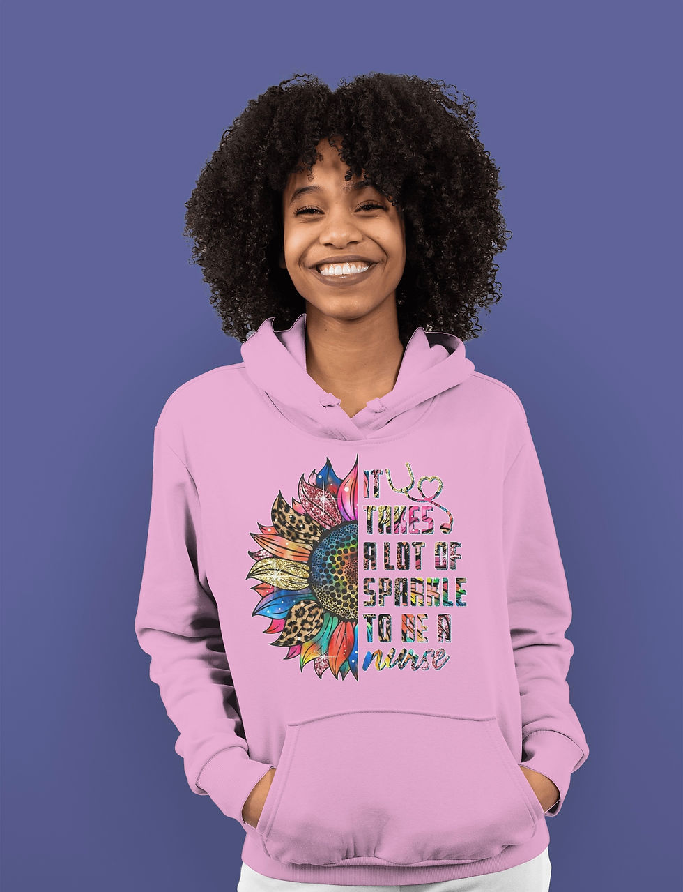 It Takes A Lot Of Sparkle To Be (DTF)-Adult Unisex Heavy Blend Hooded Sweatshirt