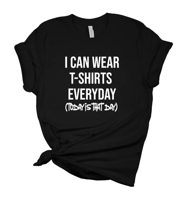 Thumbnail: I Can Wear T-Shirts Everyday-Women’s Relaxed 100% Cotton Short Sleeve Crew Shirt