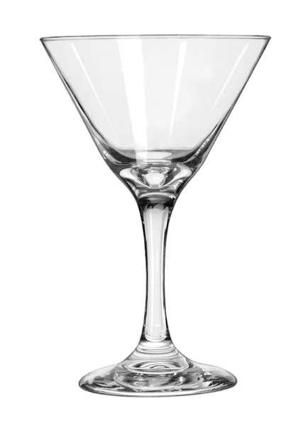 Personalized 9 1/4 oz Traditional Martini Glass