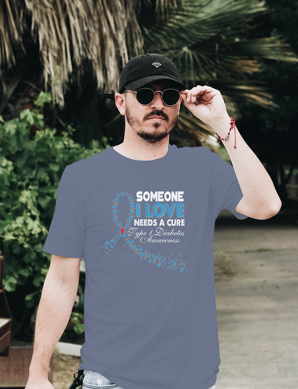 Thumbnail: Someone I Love Needs A Cure Diabetes Awareness (DTF)-Unisex 100% Cotton Crew