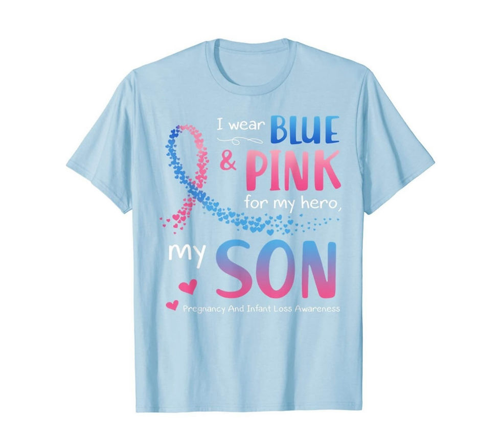 Thumbnail: I Wear Blue & Pink For My Hero My Son (DTF)-Unisex Crew T-Shirt 100% Cotton