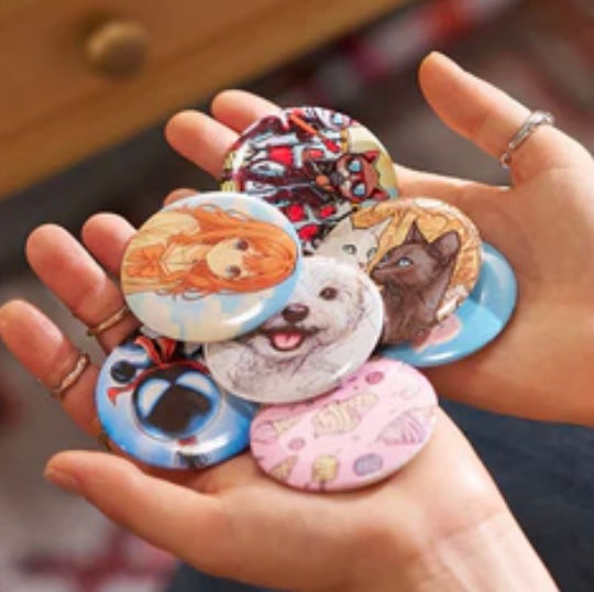 Custom 3D Printed Button Pins–Personalized Accessories for Bags, Jackets & Mor