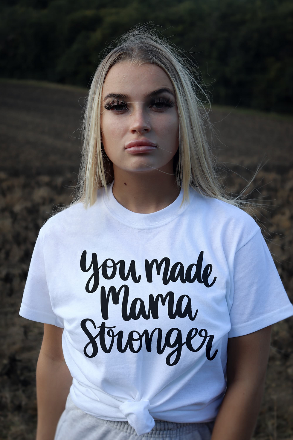 Thumbnail: You Made Mama Strong Infant Loss-Unisex Crew T-Shirt 100% Cotton