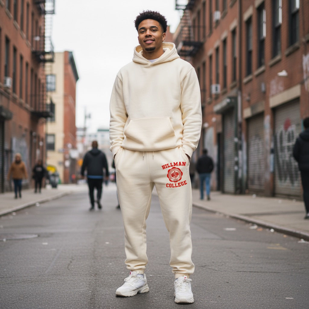 Hillman College HBCU 90s TV Show Campus Sweatpants – Adult Unisex Fleece Joggers