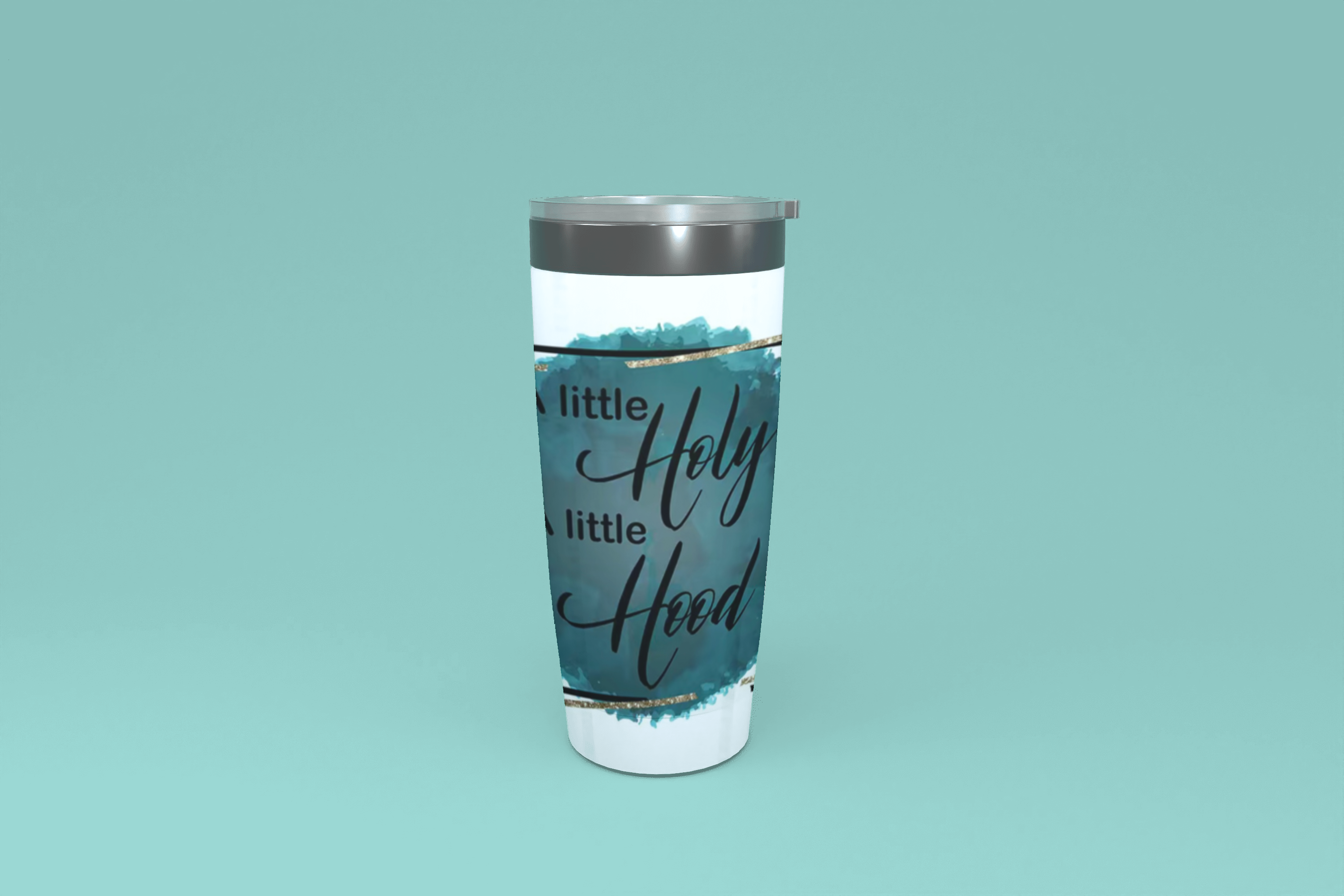 A Little Holy A Little Hood-20 OZ Straight Tumbler, White