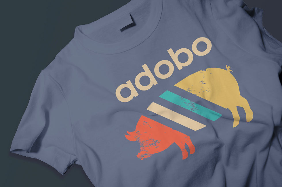 Thumbnail: Adobo Pig 🇵🇭 (DTF)-Unisex 100% Cotton Crew T-Shirt