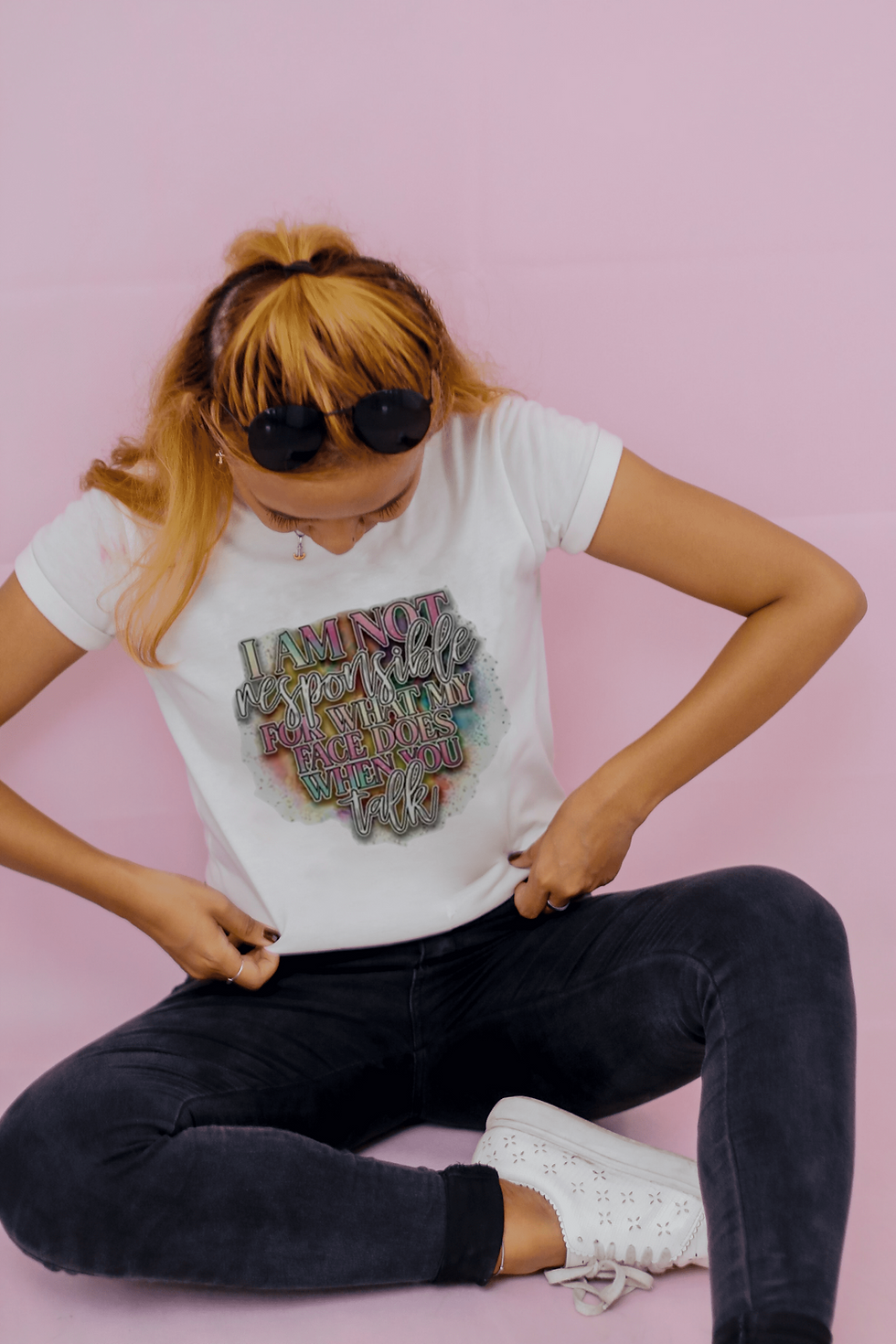 Thumbnail: I Am Not Responsible For What (DTF)-Unisex Crew T-Shirt 100% Cotton Short Sleeve