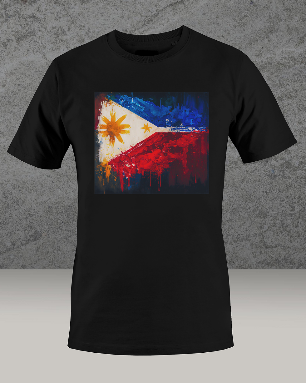 Thumbnail: Flag Philippines 🇵🇭 (DTF)-Unisex 100% Cotton Crew T-Shirt