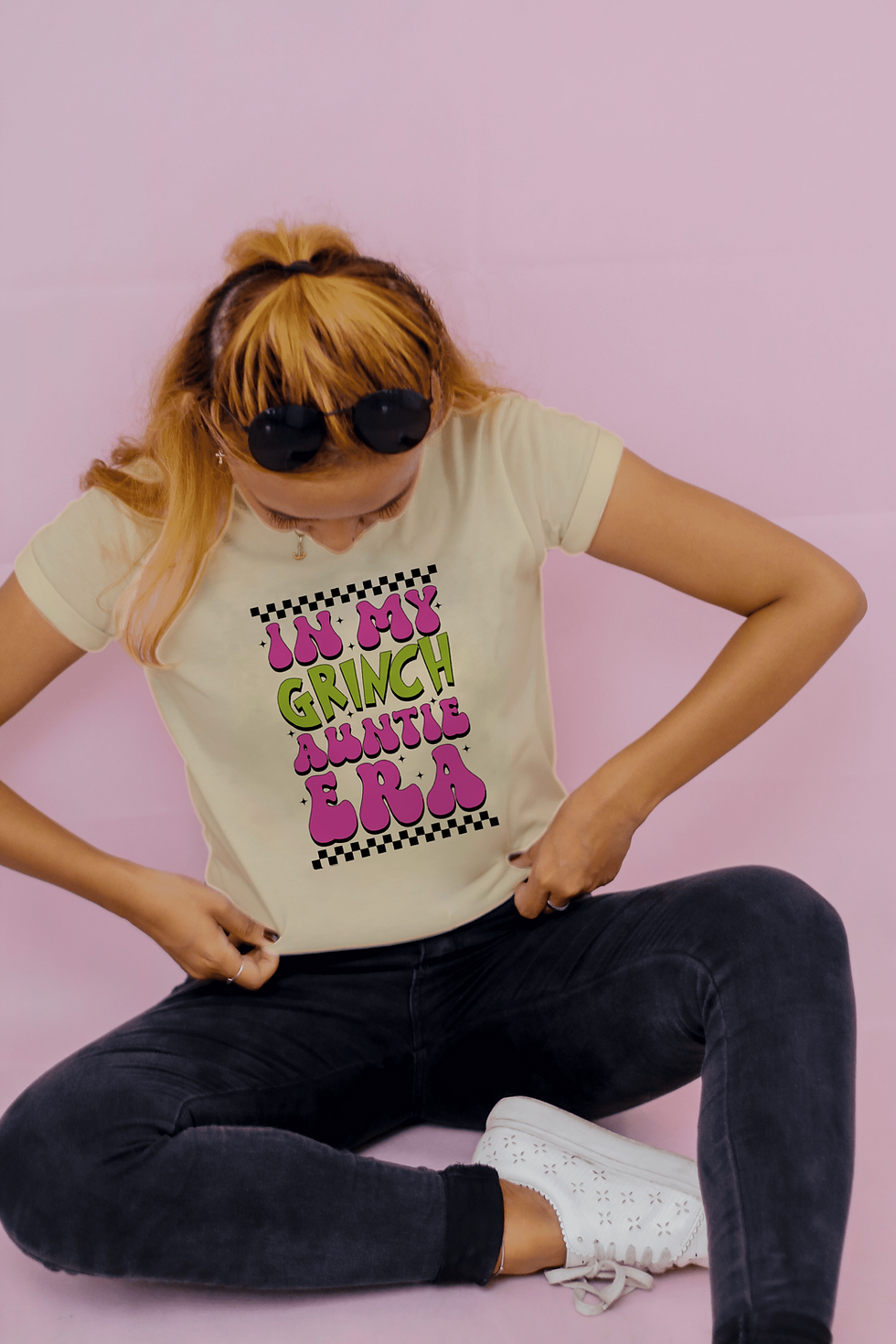 Thumbnail: In My Grinch Era (DTF)-Unisex Crew T-Shirt 100% Cotton Short Sleeve