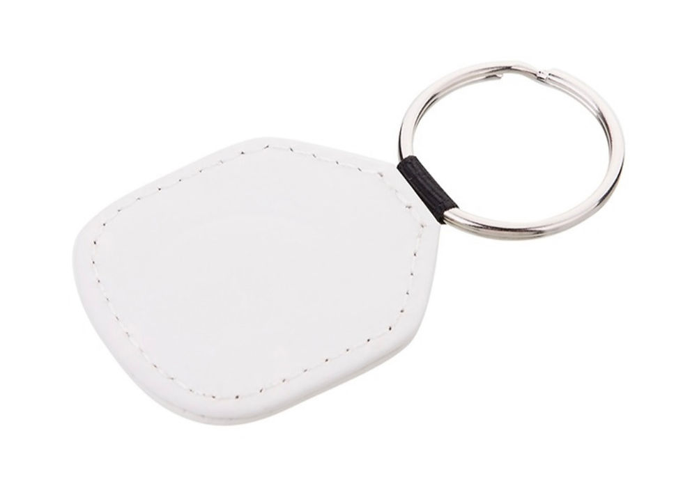 Thumbnail: PERSONALIZED FAUX LEATHER KEYCHAIN