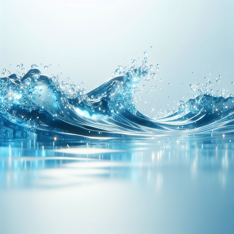 Blue Crashing Waves
