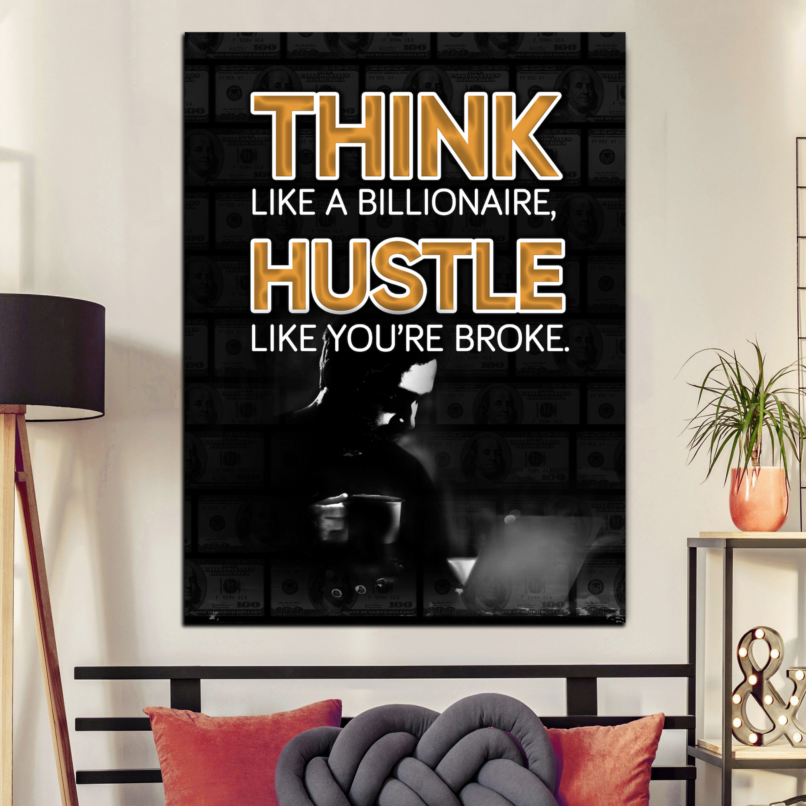 Think Like A Billionaire (PRINTABLE WALL ART)