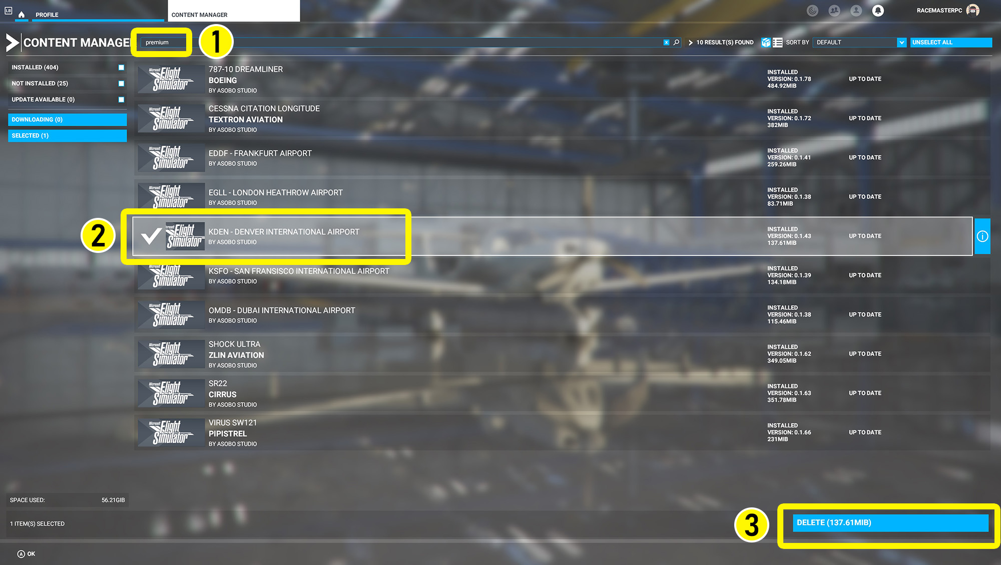 How to Disable Asobo KDEN