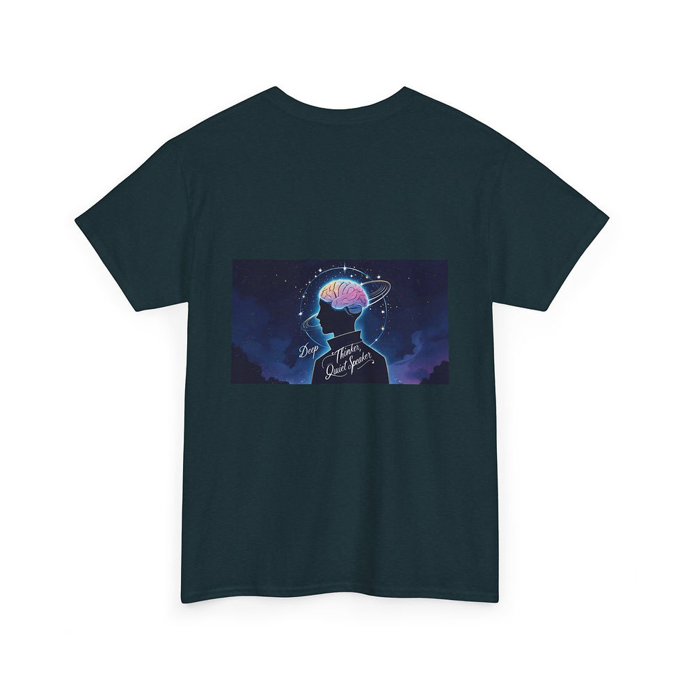 Miniatura: Dreamer Unisex Heavy Cotton Tee, INFJ-Motivational T-Shirt, Artistic Apparel