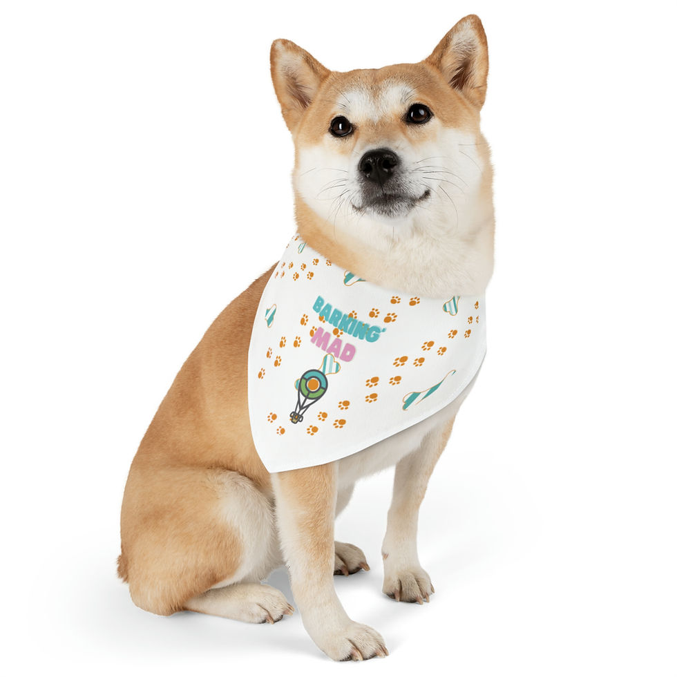 Miniatura: Pet Bandana Collar "Barking Mad"
