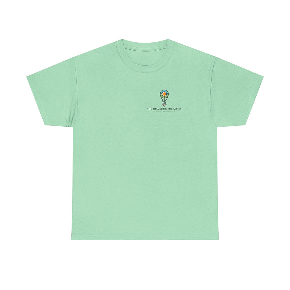 Miniatura: ISFP-Colorful Unisex Heavy Cotton Tee with Artistic Design, Casual Wear