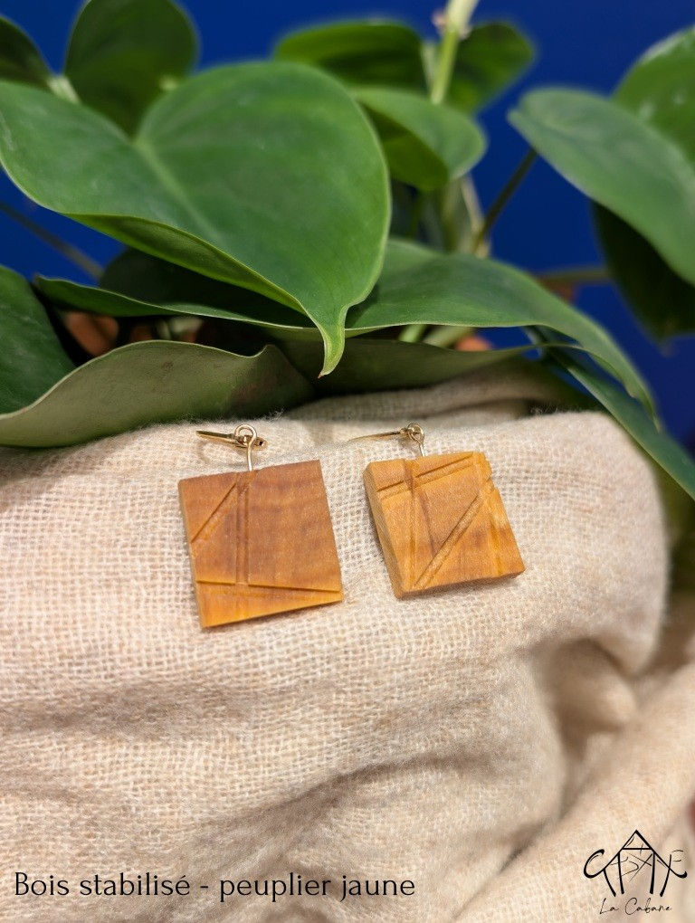 Miniature : Boucles d'oreilles - Rainuré