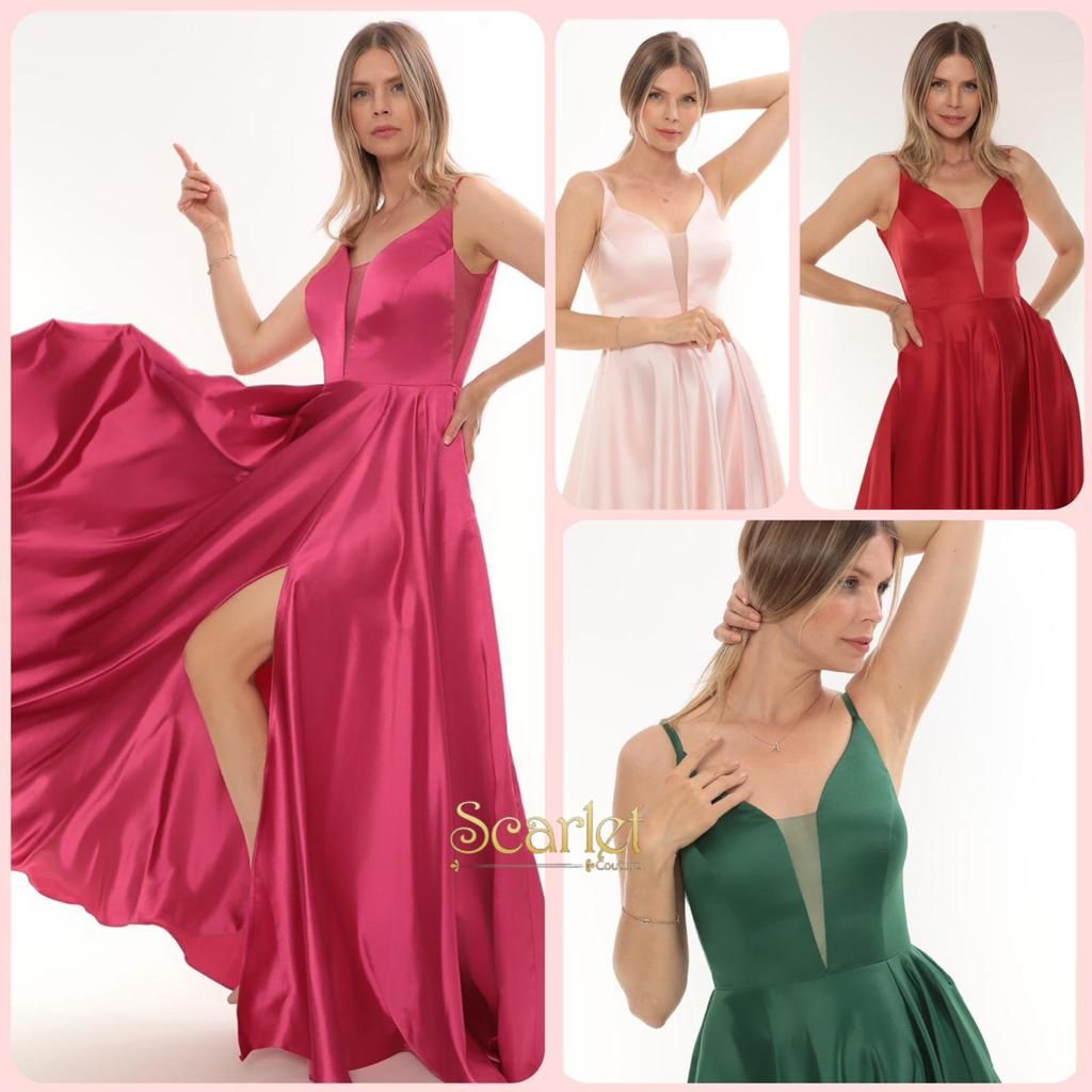 Satin Elegance simple dress