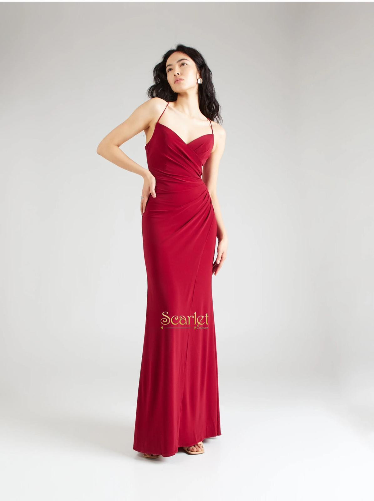 Red simple dress