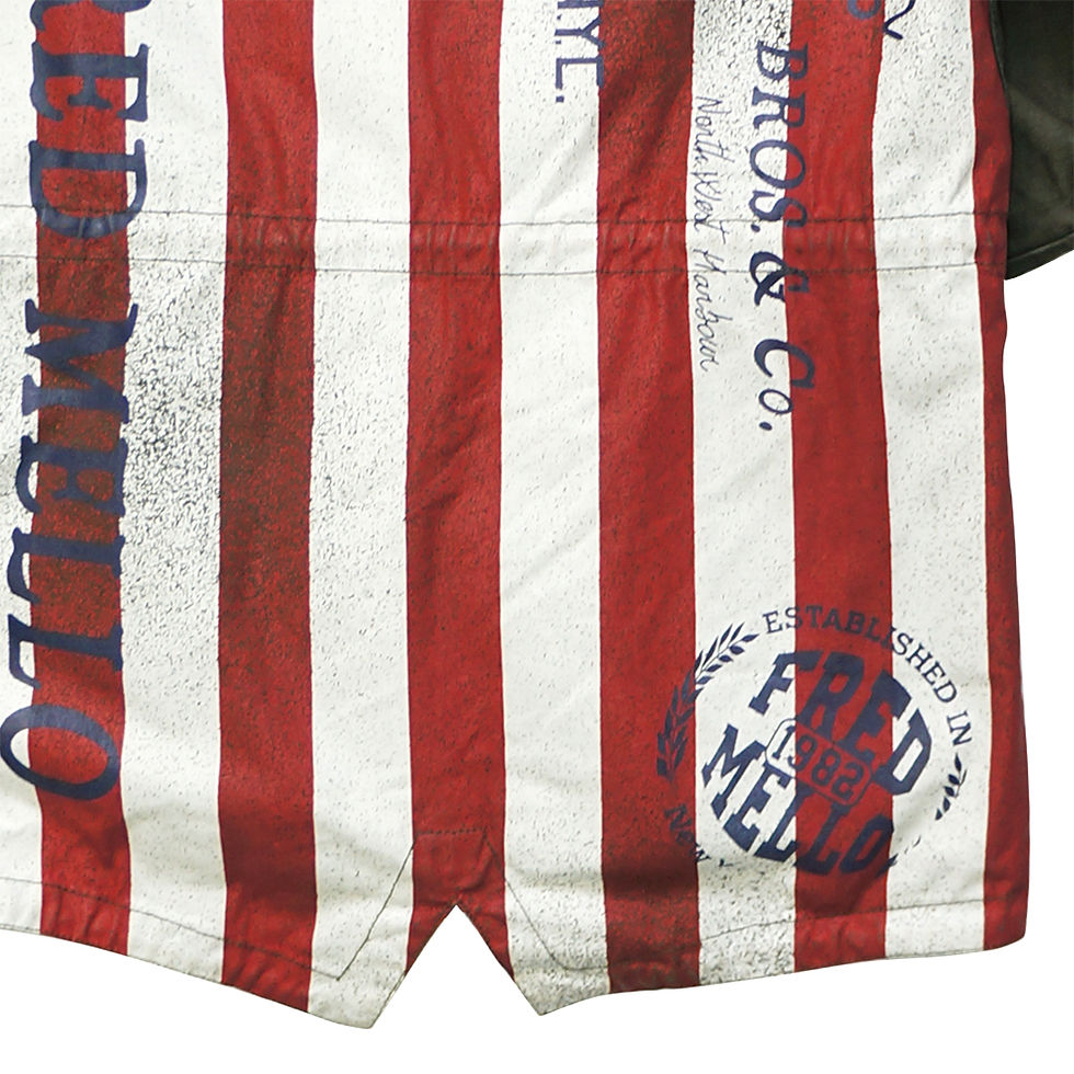 Miniatura: Chaqueta cargo estampado USA • Fred Mello • 10/11 años