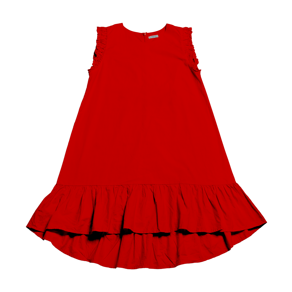 Vestido rojo vuelos • Mayoral • 14 años