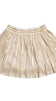 Falda dorada con pliegues • Liu Jo • 3 años