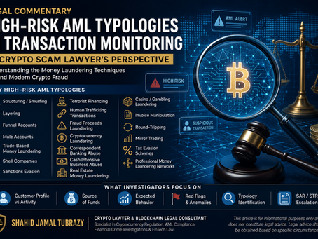 High-Risk AML Typologies in Transaction Monitoring: A Crypto Scam Lawyer’s Perspective