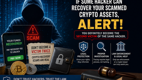 Hackers Cannot Legitimately Recover Your Stolen Crypto
