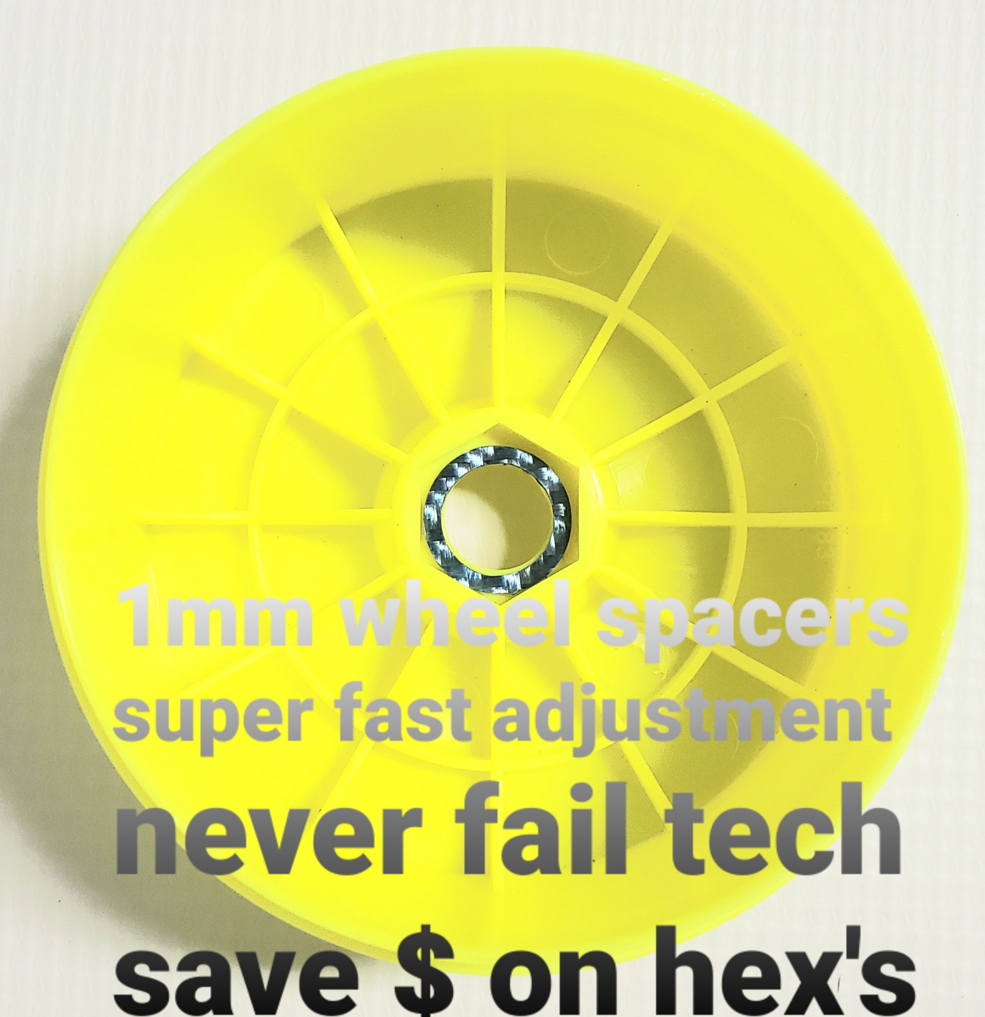 C3-RC  -Wheel Hex Spacers 1MM 4 pack (17mm 8th Scale hex)