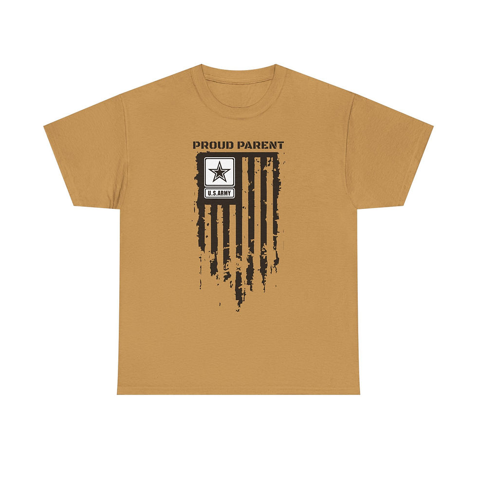 Thumbnail: PROUD PARENT US ARMY Unisex Heavy Cotton Tee