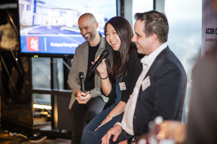 acor consultants panel speaking cocktails event at melbourne eureka 89 skydeck
