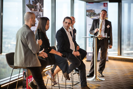 acor consultants panel speaking cocktails event at melbourne eureka 89 skydeck
