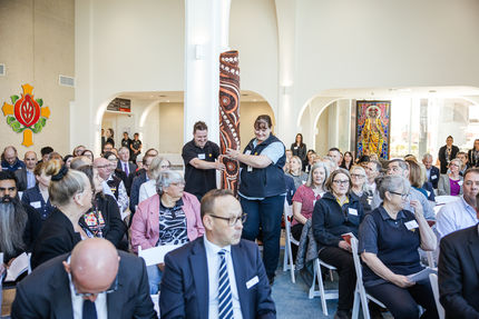 corporate launch event photography st john of god ballarat