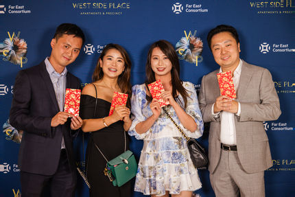 media wall group photos