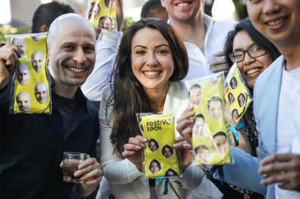 qt rooftop melbourne christmas corporate event with restive consulting