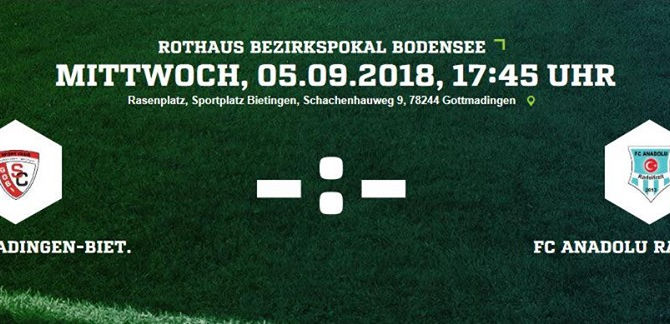 Rothaus Bezirkspokal Bodensee, 1.Hauptrunde