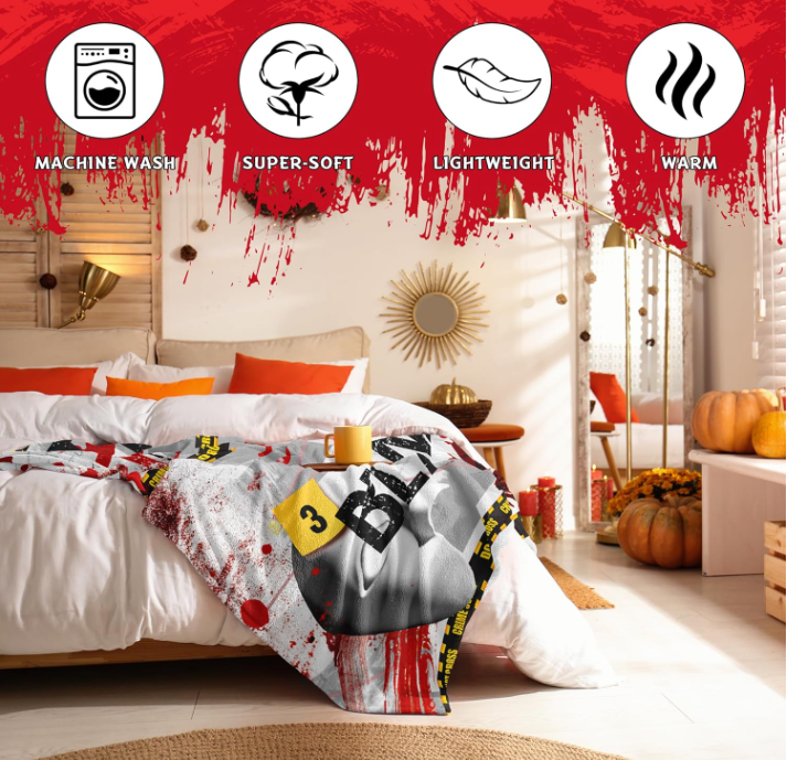Thumbnail: 1412 "This is my TRUE CRIME Watching Blanket" 50"x60"