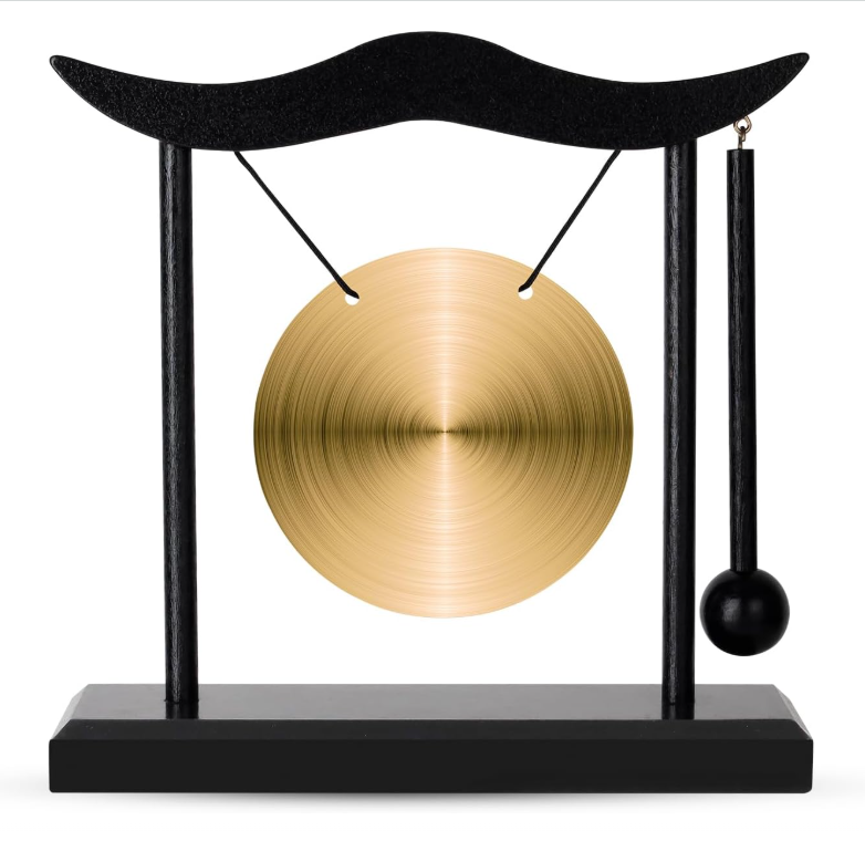 1253 Feng Shui Brass Gong (6.5 inches)