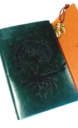 1228 True Crime Case Profile "Tree of Life" Faux Leather Notebook (Refillable)