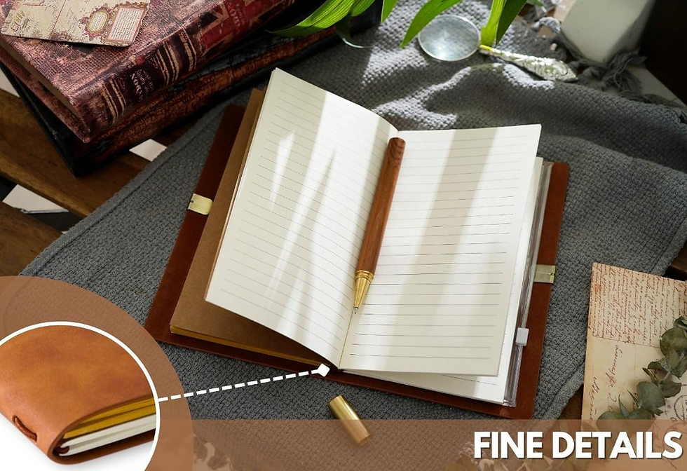 Thumbnail: 1374 True Crime Ideas Faux Leather Notebook with Matching Pen!