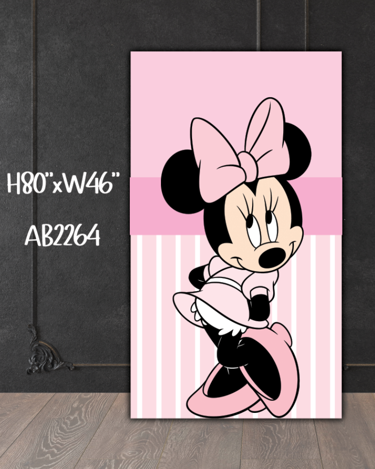 AB2264FS Pink minnie mouse panel 7x4 sb
