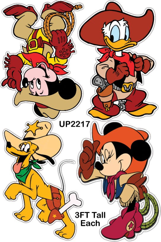 UP2217 COWBOY WESTERN MICKEY MOUSE AND FRIENDS