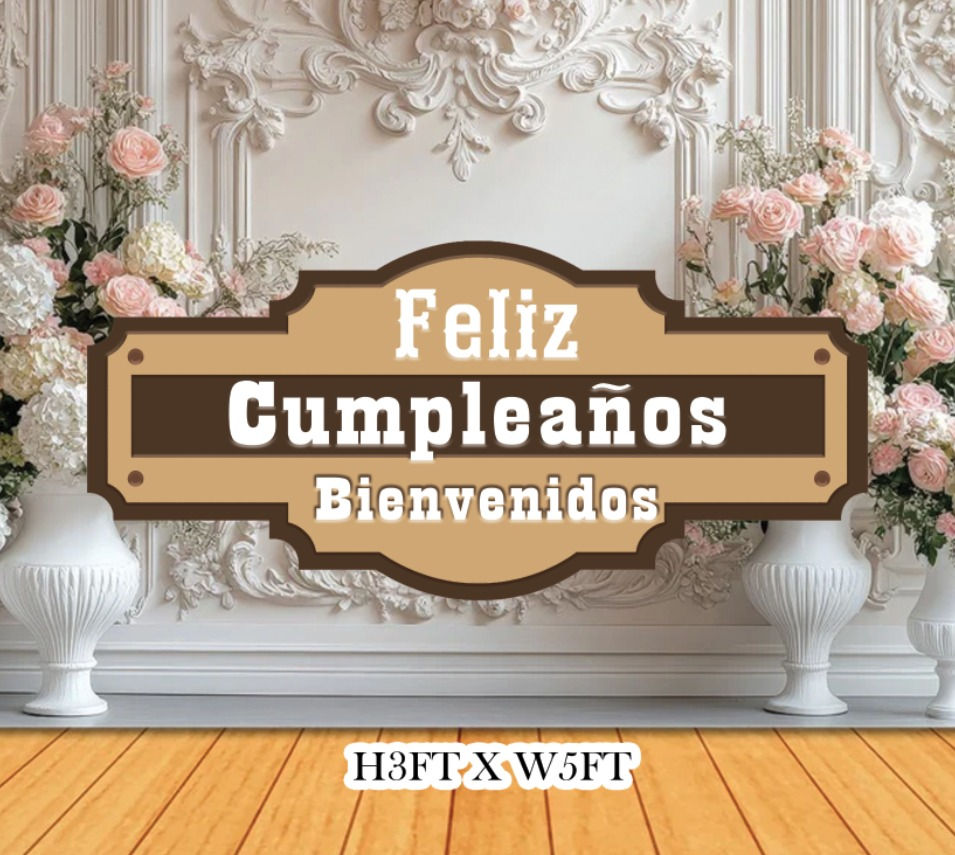 RA2739 Western Sign Feliz Cumpleanos SB