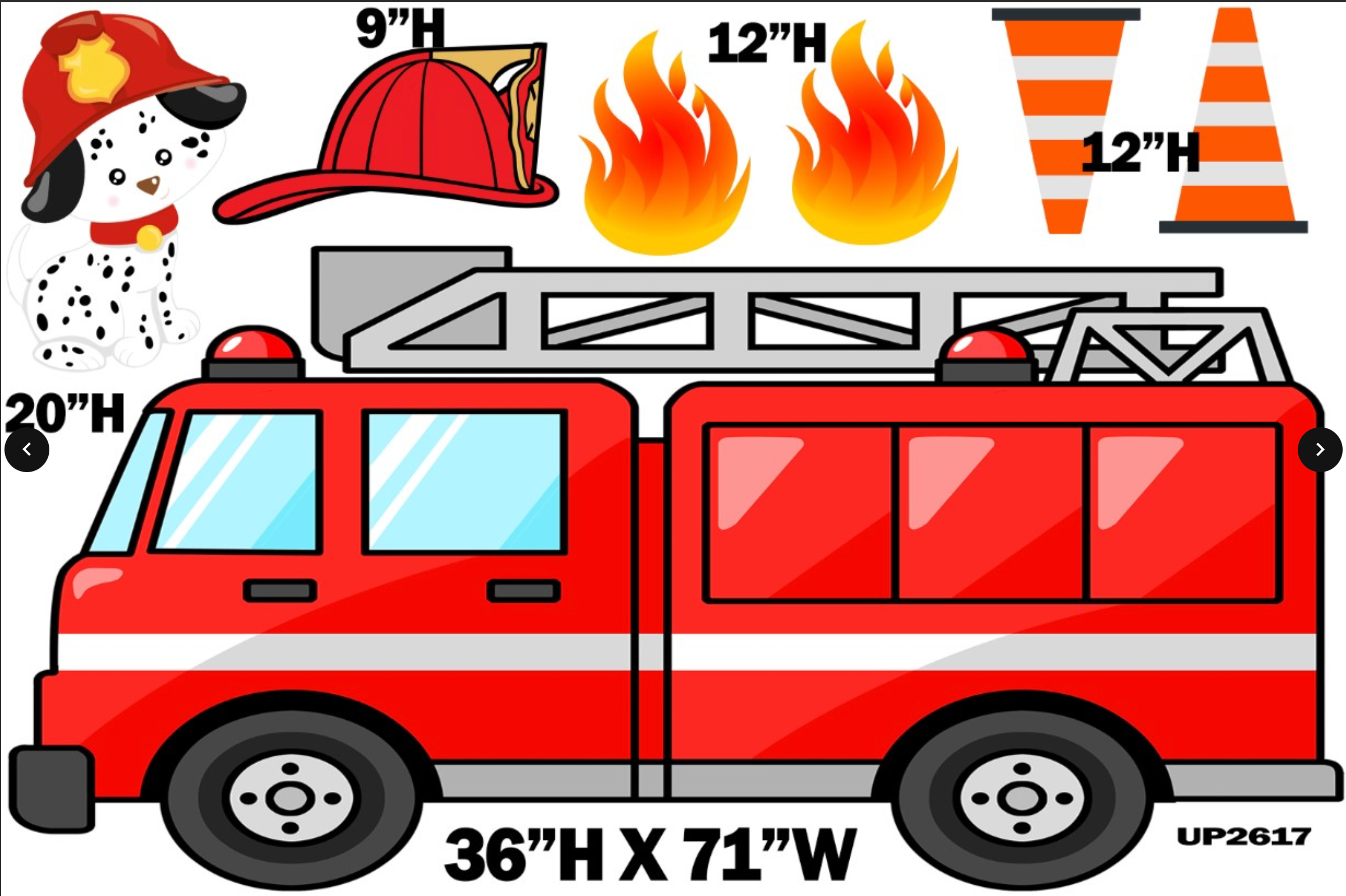 UP2617 FIREFIGHTER Truck 3x6 Special Board