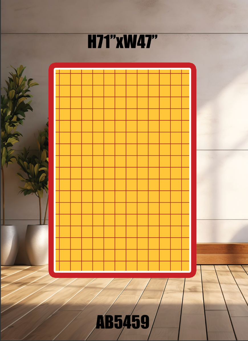 AB5459(SB) western 6x4 Yellow squared pattern panel