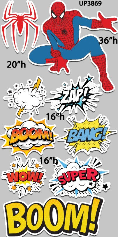 UP3869 Spiderman Superhero