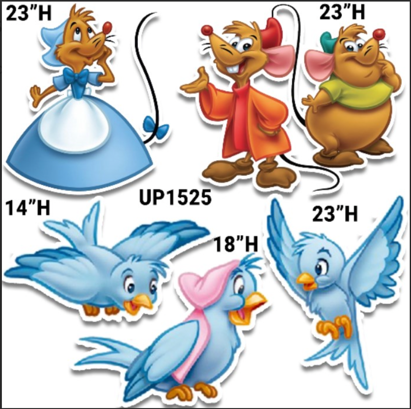 UP1525HS Princess Cinderella Friends