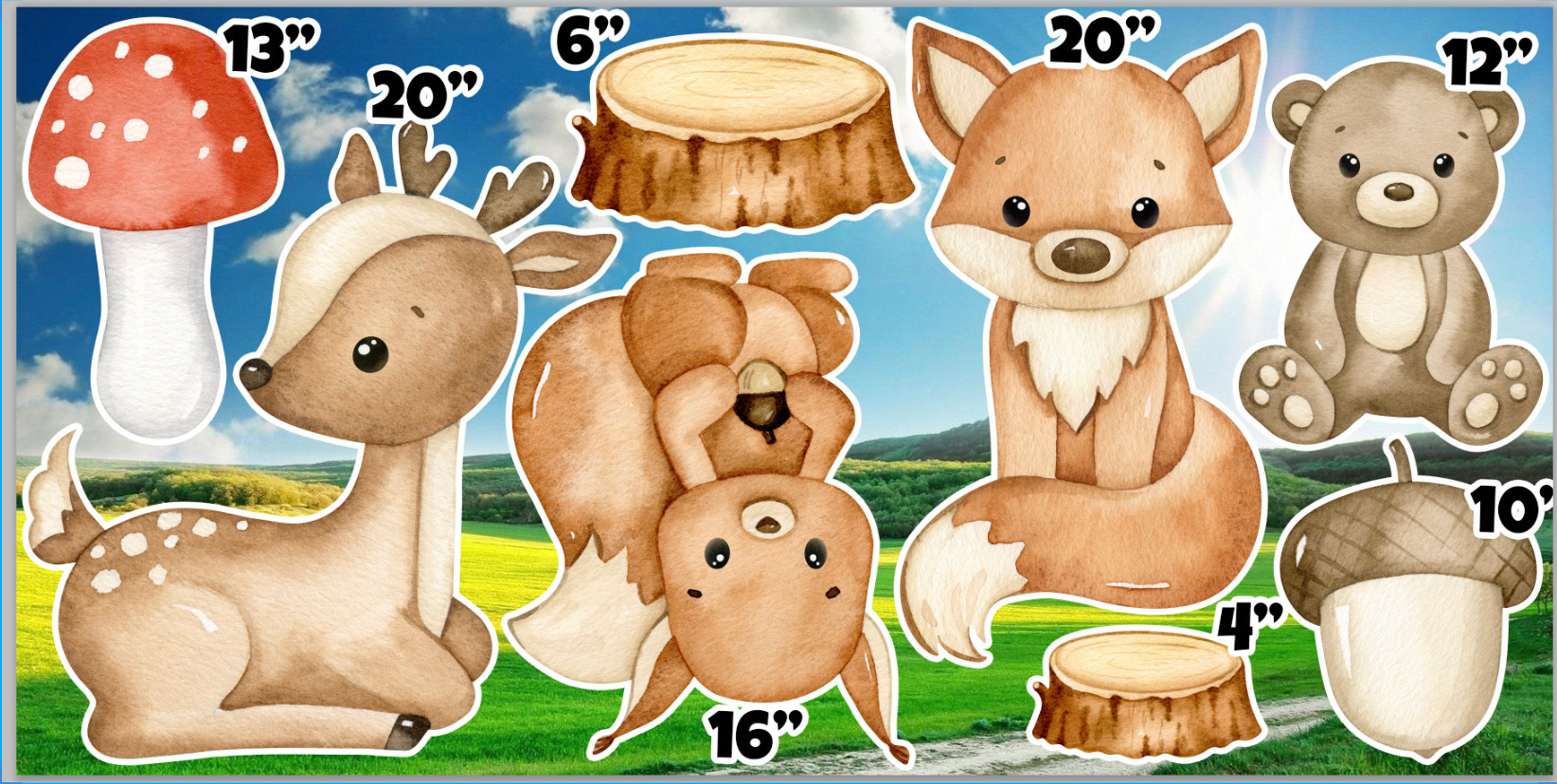 Woodland  Animals AB829 QS