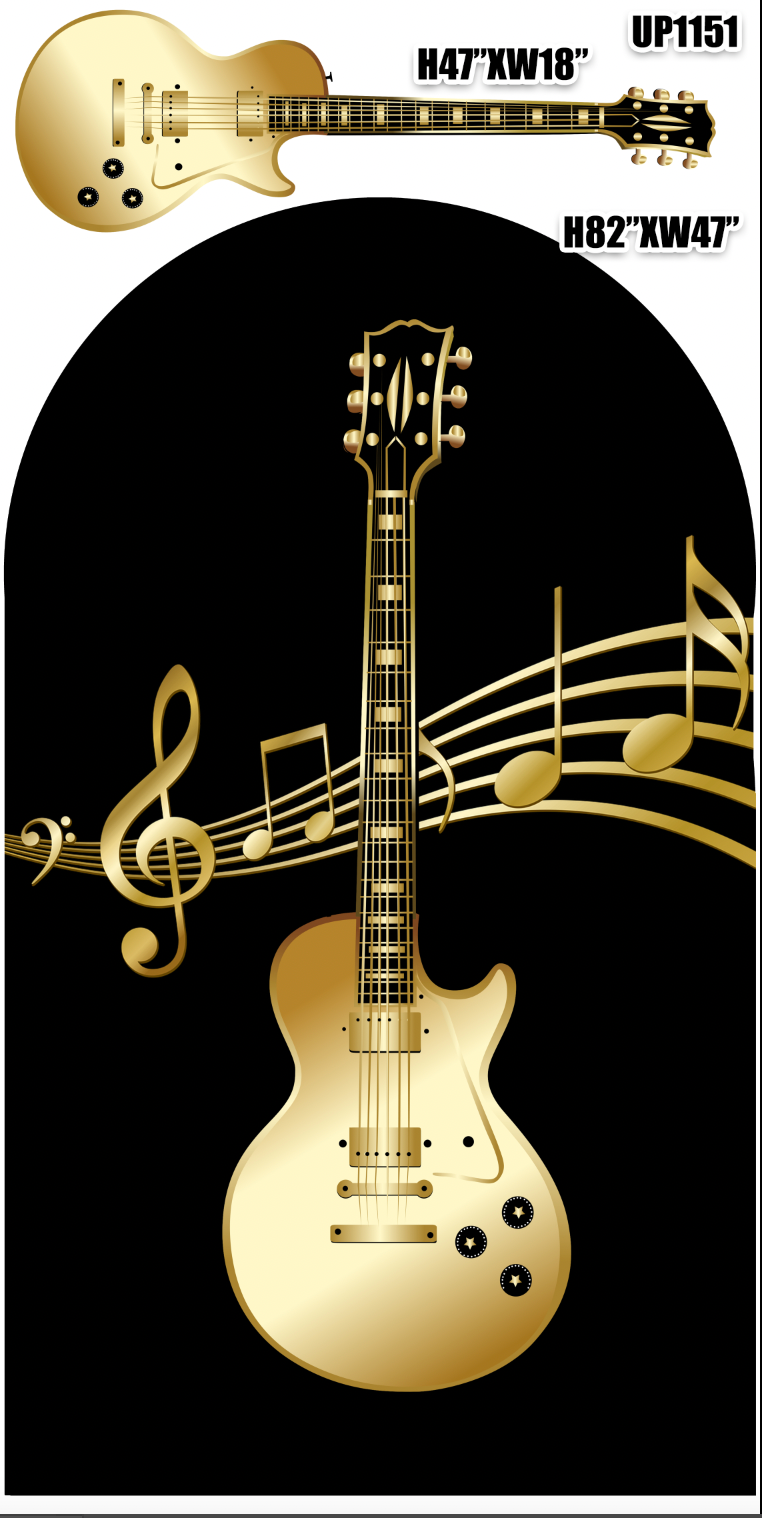 UP1151FS(SB) GOLD GUITAR MUSIC PANEL