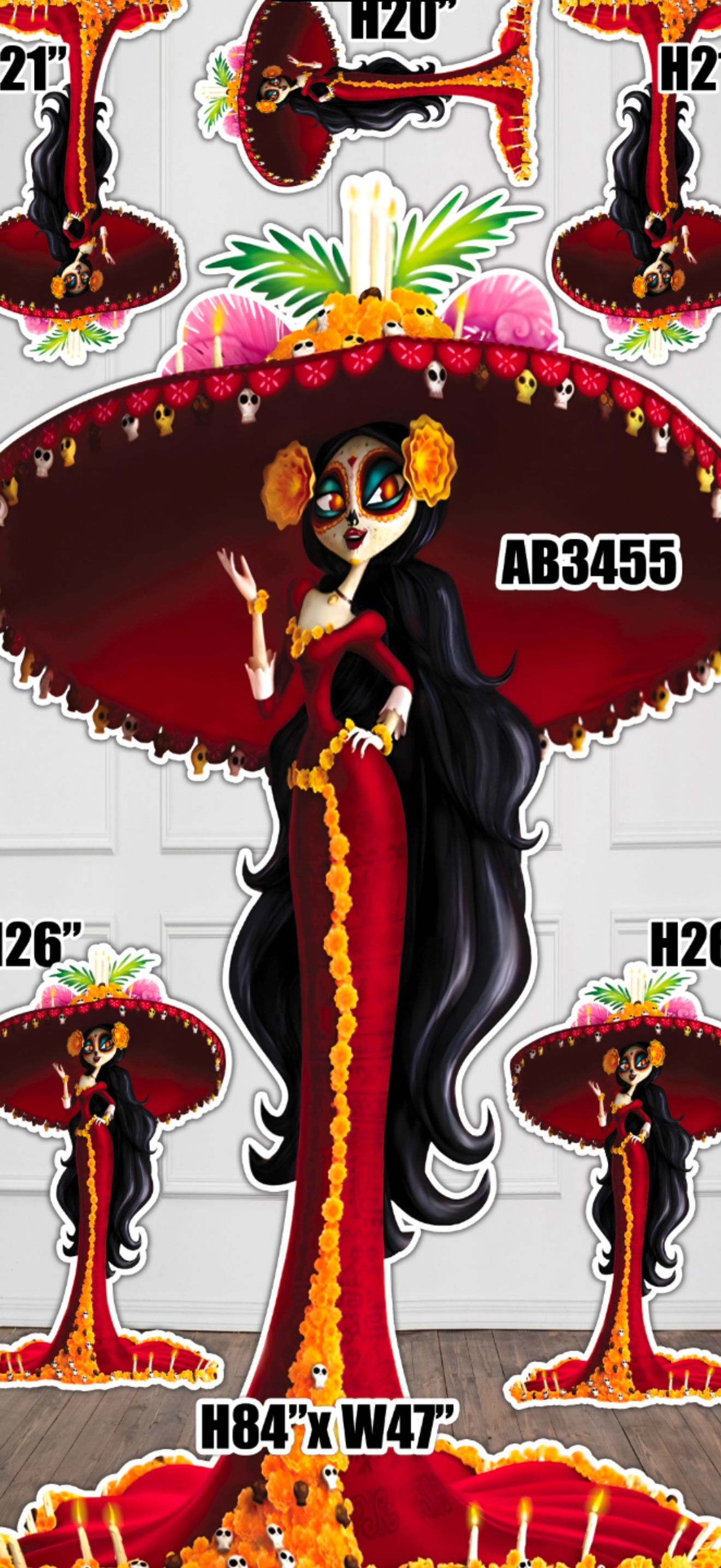 AB3455FS(sb) dia de los muertos, catrina, day of the death Mexican Libro de la